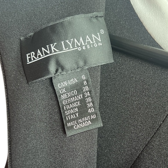 Frank Lyman Black & White Dress - Size 6 - Picture 4 of 8